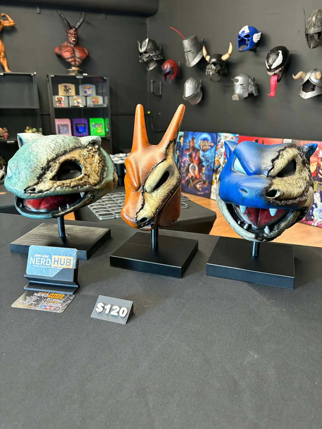 Slain Charizard Head Display