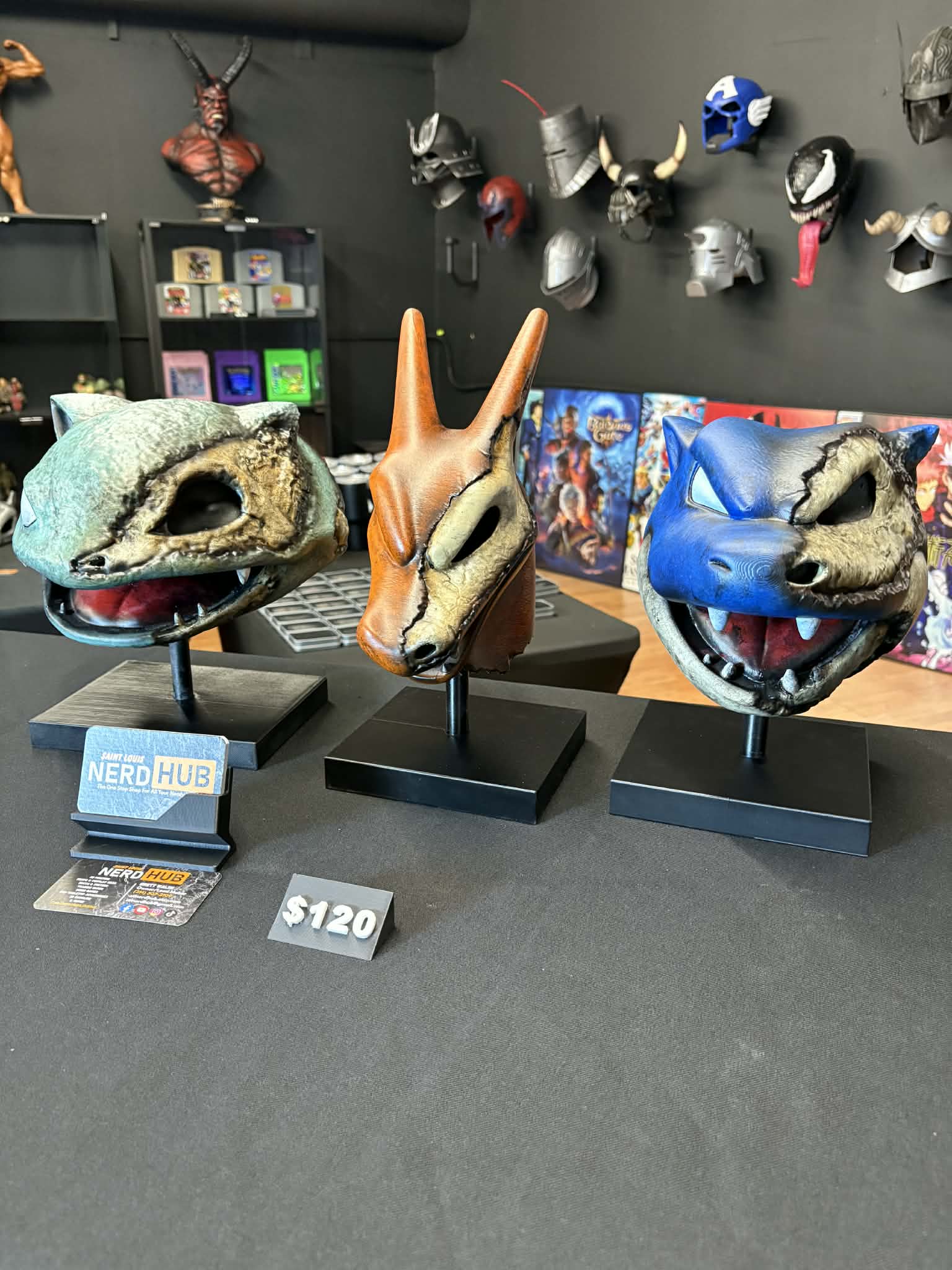 Slain Charizard Head Display