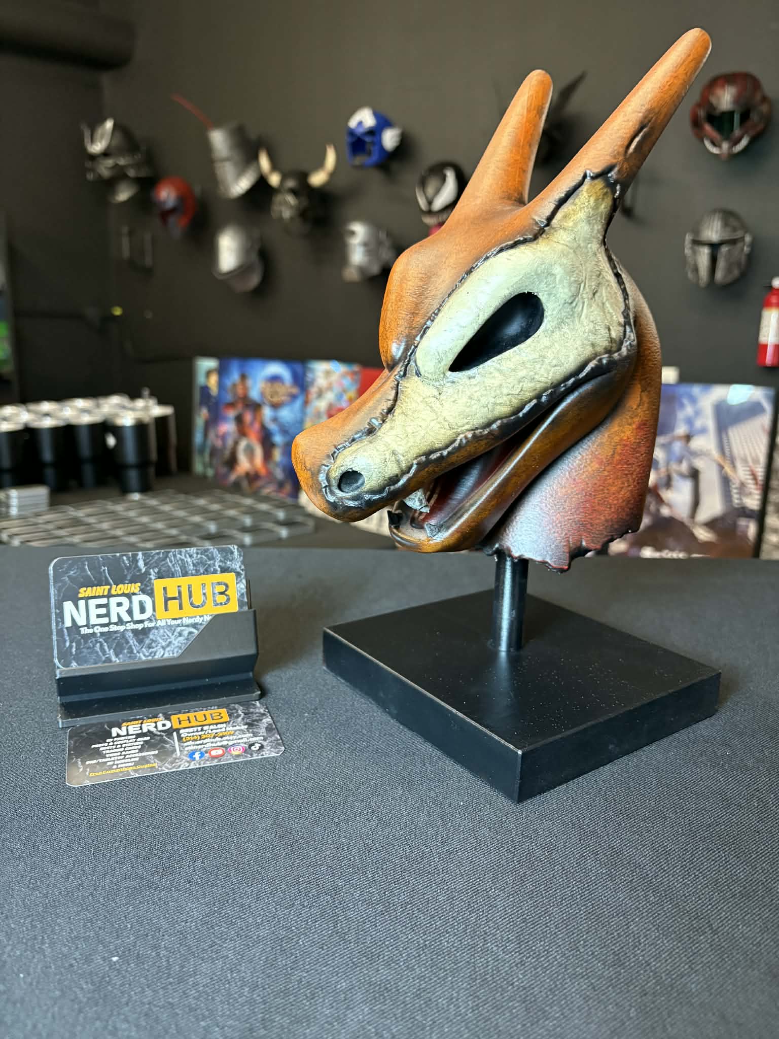 Slain Charizard Head Display