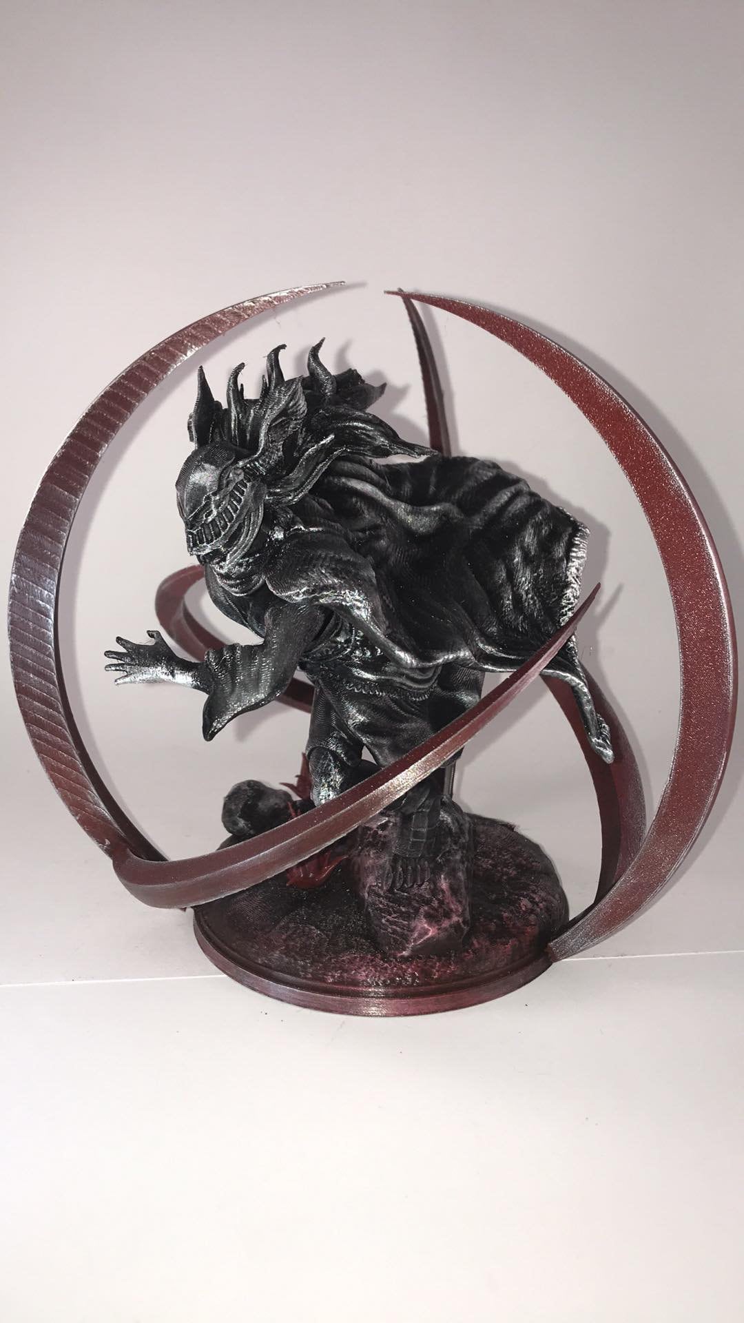 Elden Ring Malenia Statue Goddess of Rot Attack Pose Collectible Display Piece Gold or Silver Gaming Decor
