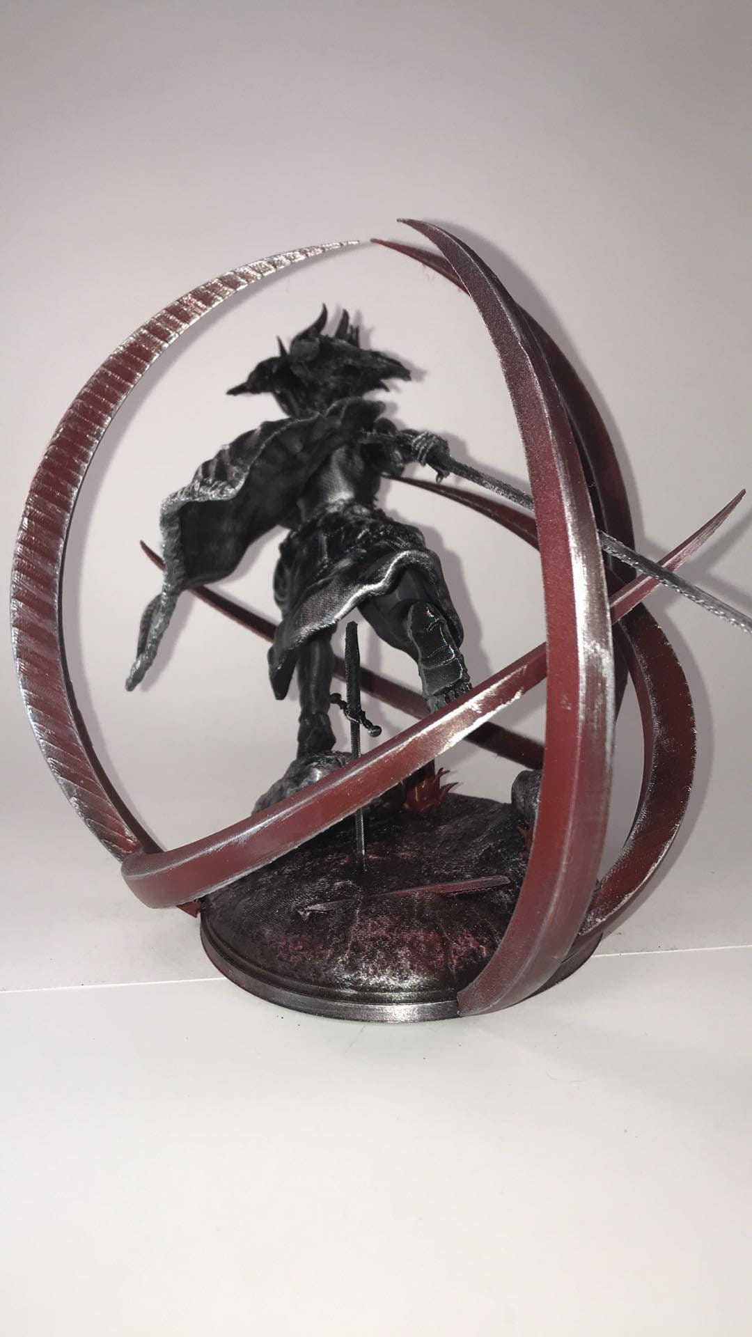 Elden Ring Malenia Statue Goddess of Rot Attack Pose Collectible Display Piece Gold or Silver Gaming Decor