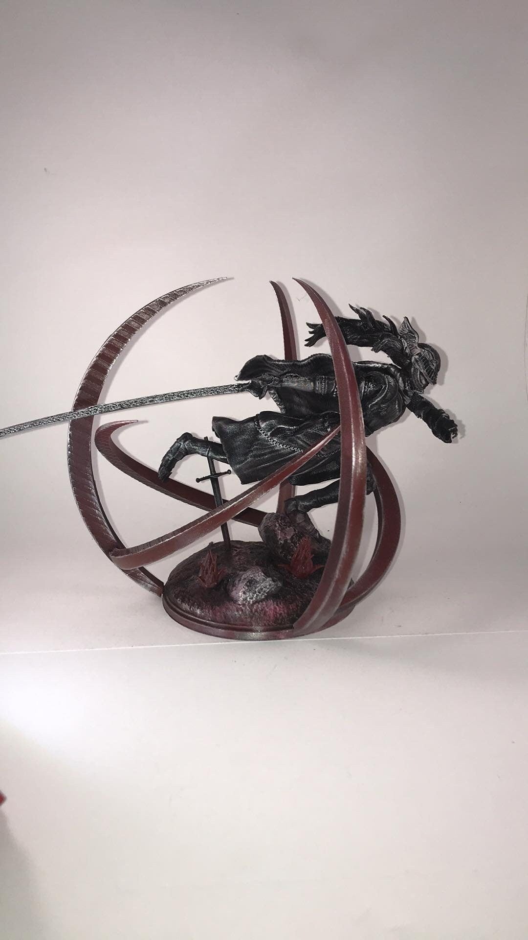 Elden Ring Malenia Statue Goddess of Rot Attack Pose Collectible Display Piece Gold or Silver Gaming Decor