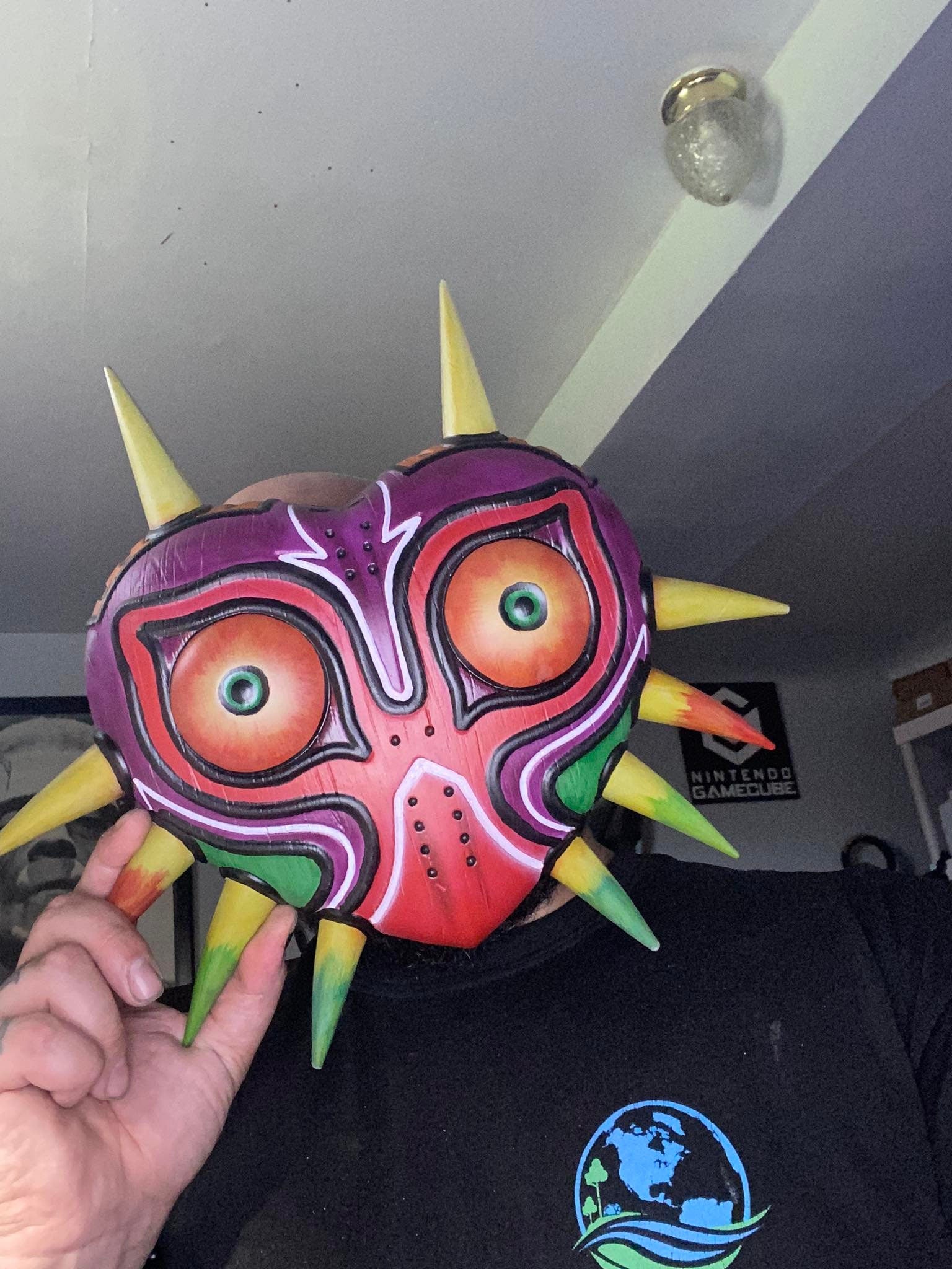 Majora Mask Display The Legend of Zelda Full Size Hand Painted Collectible Wall Decor Cosplay Prop