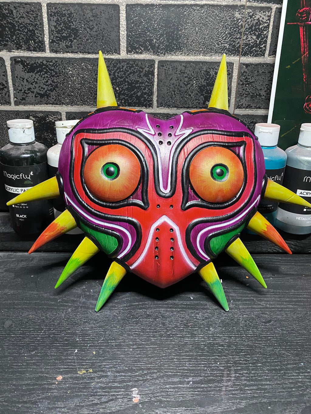 Majora Mask Display The Legend of Zelda Full Size Hand Painted Collectible Wall Decor Cosplay Prop