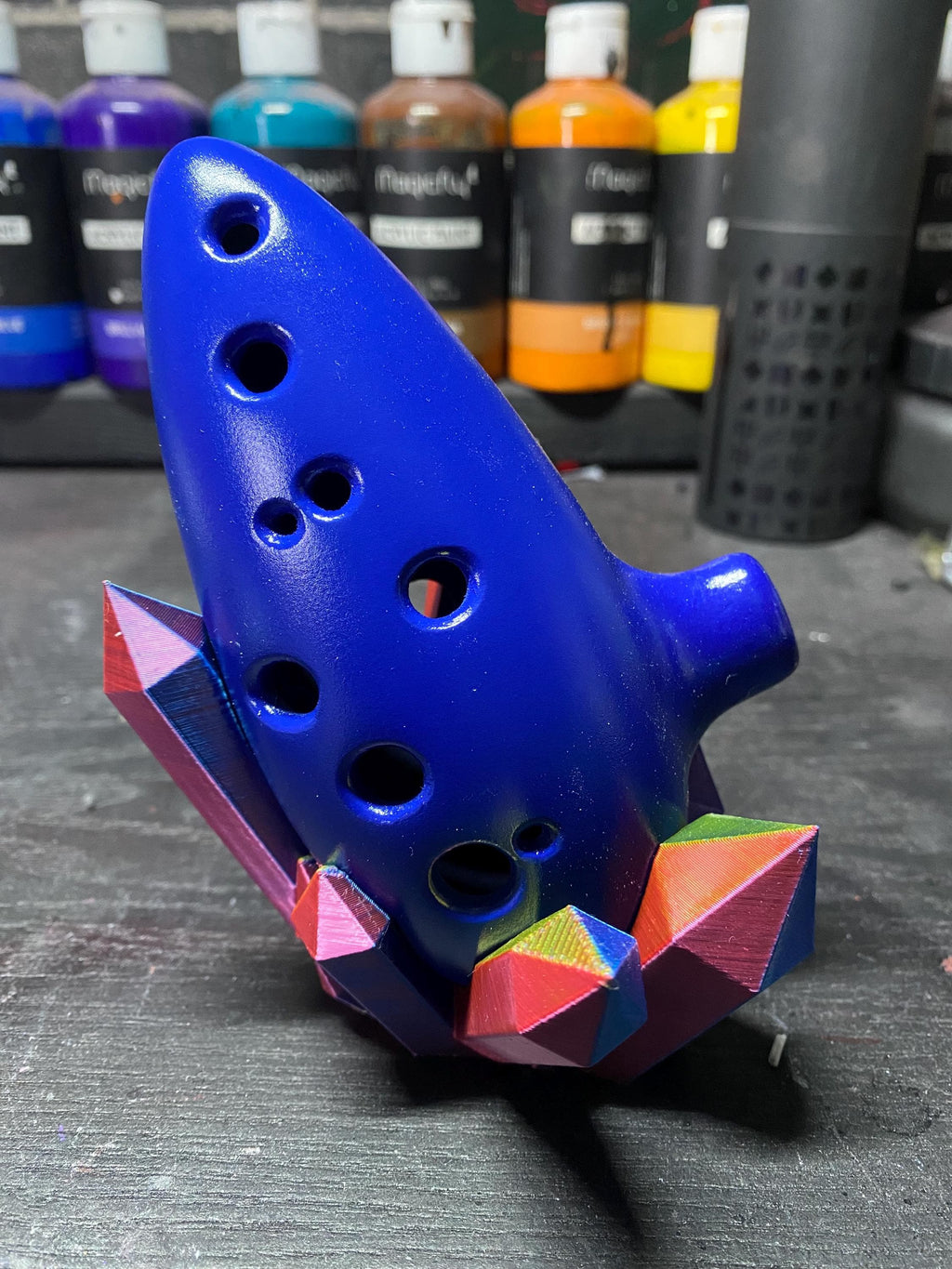 Ocarina Instrument The Legend of Zelda Inspired Handmade Display Piece Playable Replica Collectible with Custom Colors