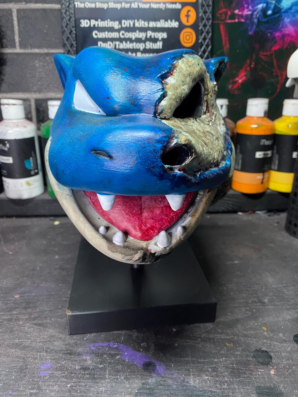 Halloween Blastoise - Slain Pokemon Head Display