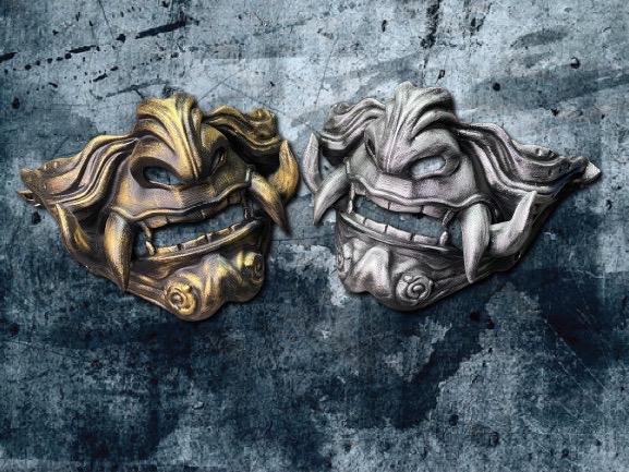 Japanese Oni Half Mask