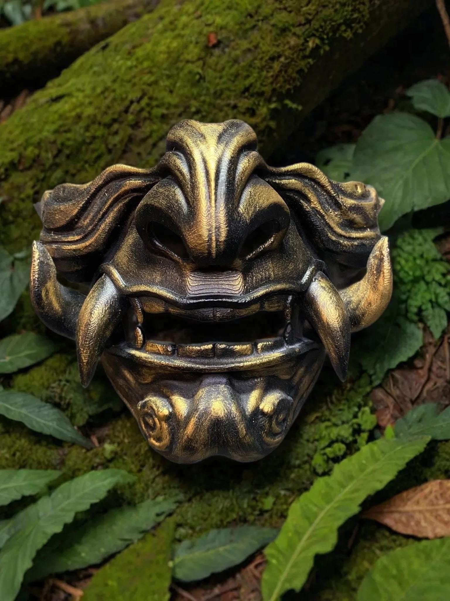 Japanese Oni Half Mask