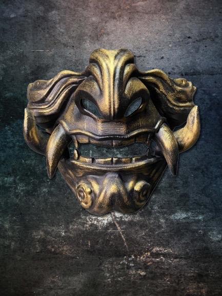 Japanese Oni Half Mask