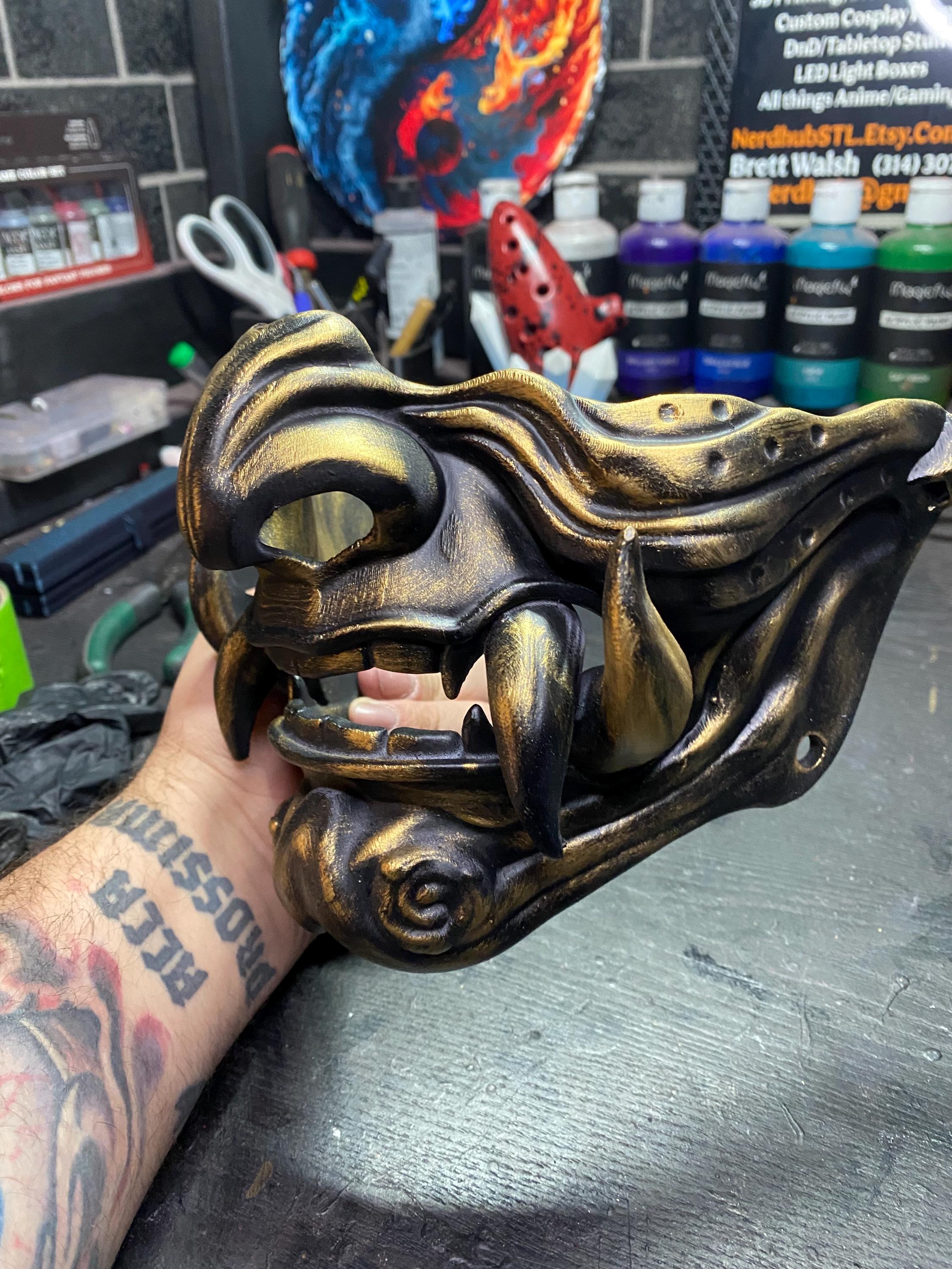 Japanese Oni Half Mask