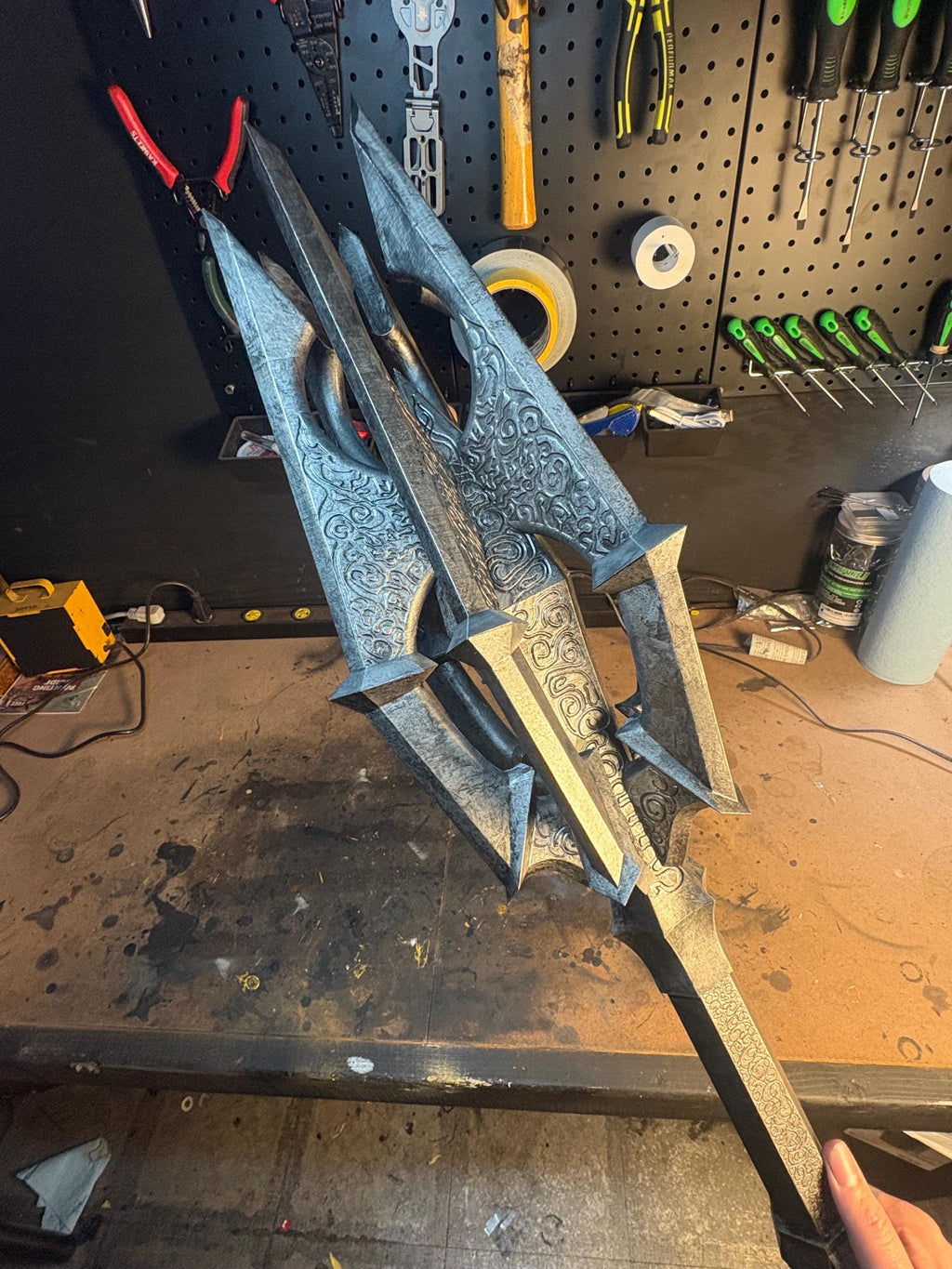 Sauron’s Mace Cosplay Prop - Display Piece - with wall mount