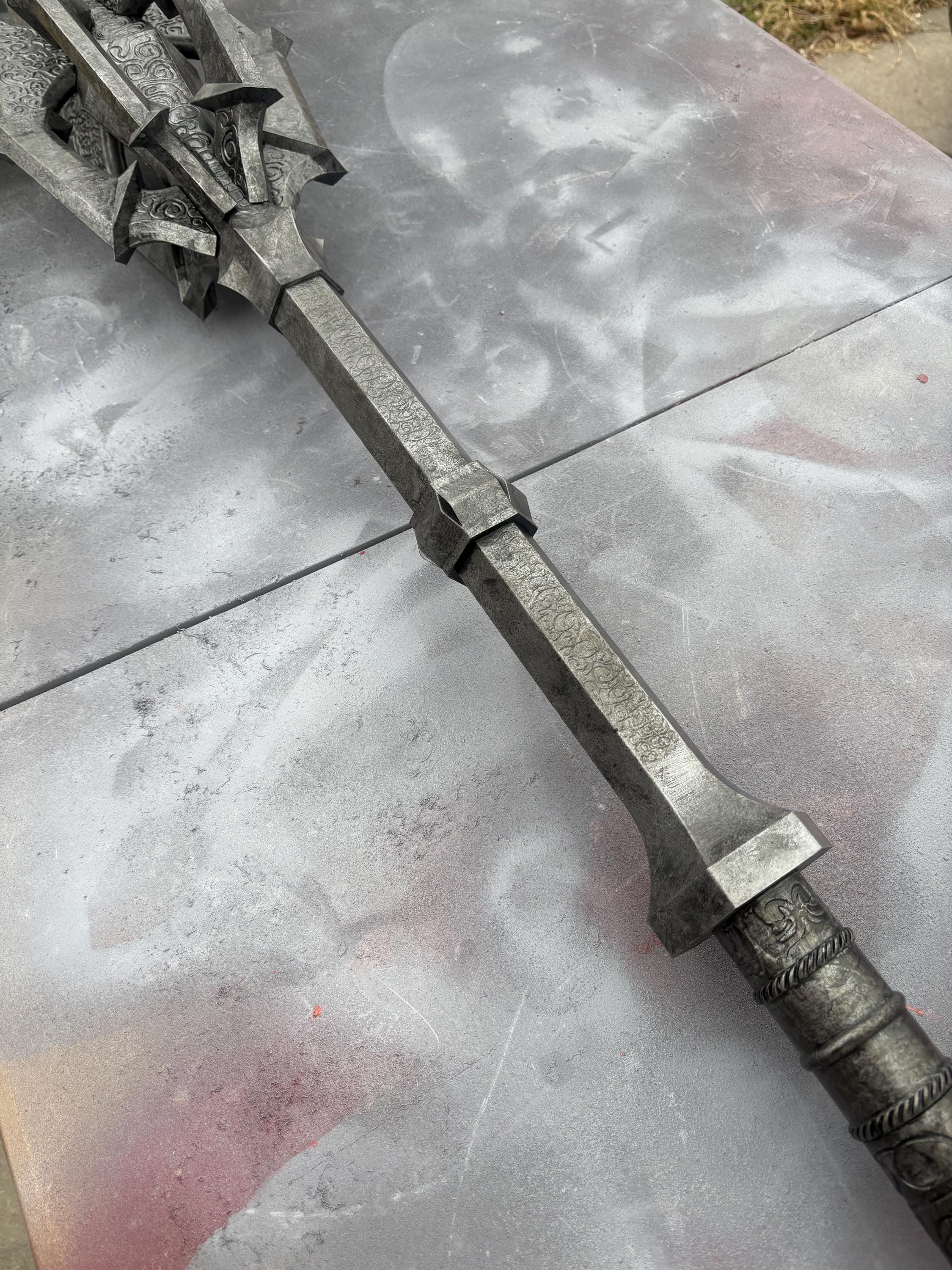 Sauron’s Mace Cosplay Prop - Display Piece - with wall mount