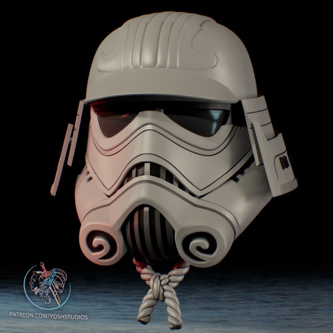 Storm trooper Samurai Helmet – Hand-Painted & Wearable