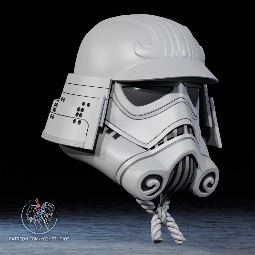 Storm trooper Samurai Helmet – Hand-Painted & Wearable