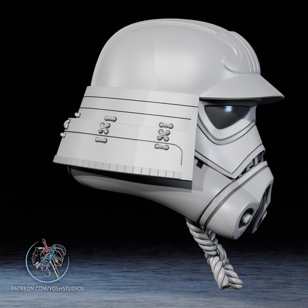 Storm trooper Samurai Helmet – Hand-Painted & Wearable