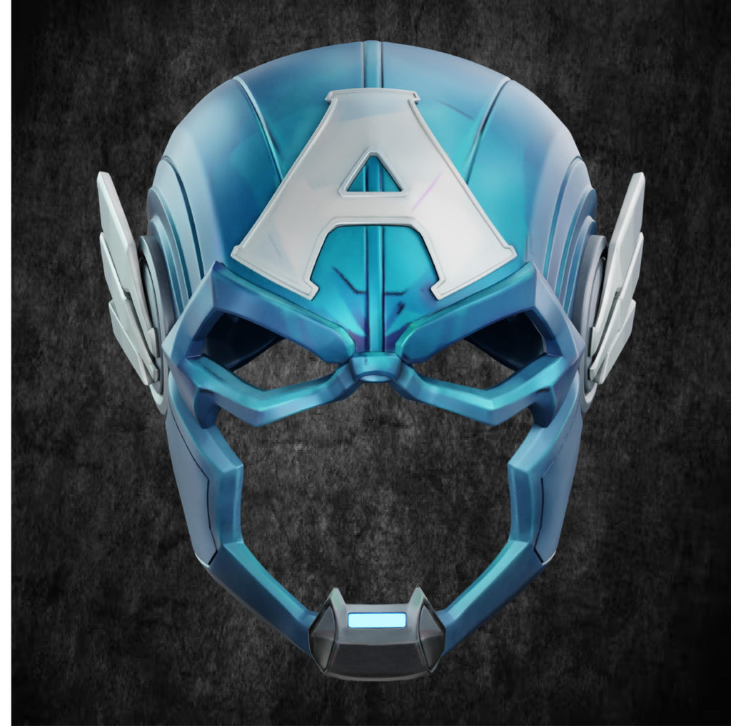 Marvel Rivals Captain America Helmet - Cosplay Helmet - Display Piece