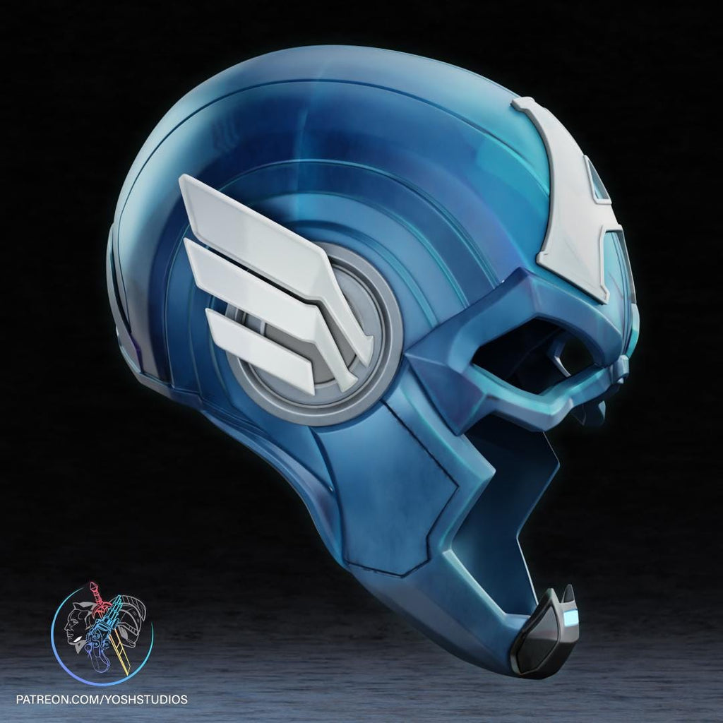 Marvel Rivals Captain America Helmet - Cosplay Helmet - Display Piece