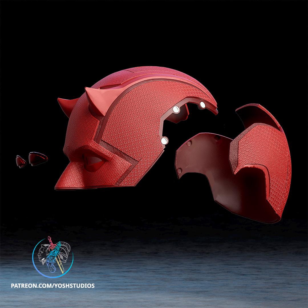 Daredevil Born Again Helmet - Wearable Cosplay - Display Piece