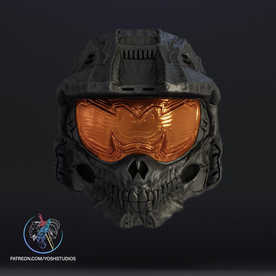 Master Chief Skull Helmet - Cosplay Helmet - Halo