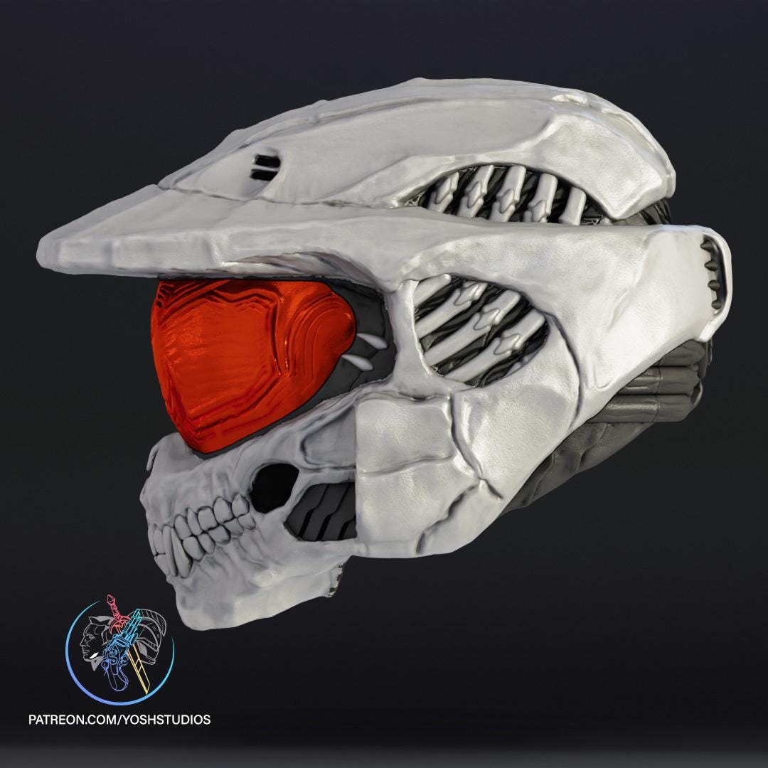 Master Chief Skull Helmet - Cosplay Helmet - Halo