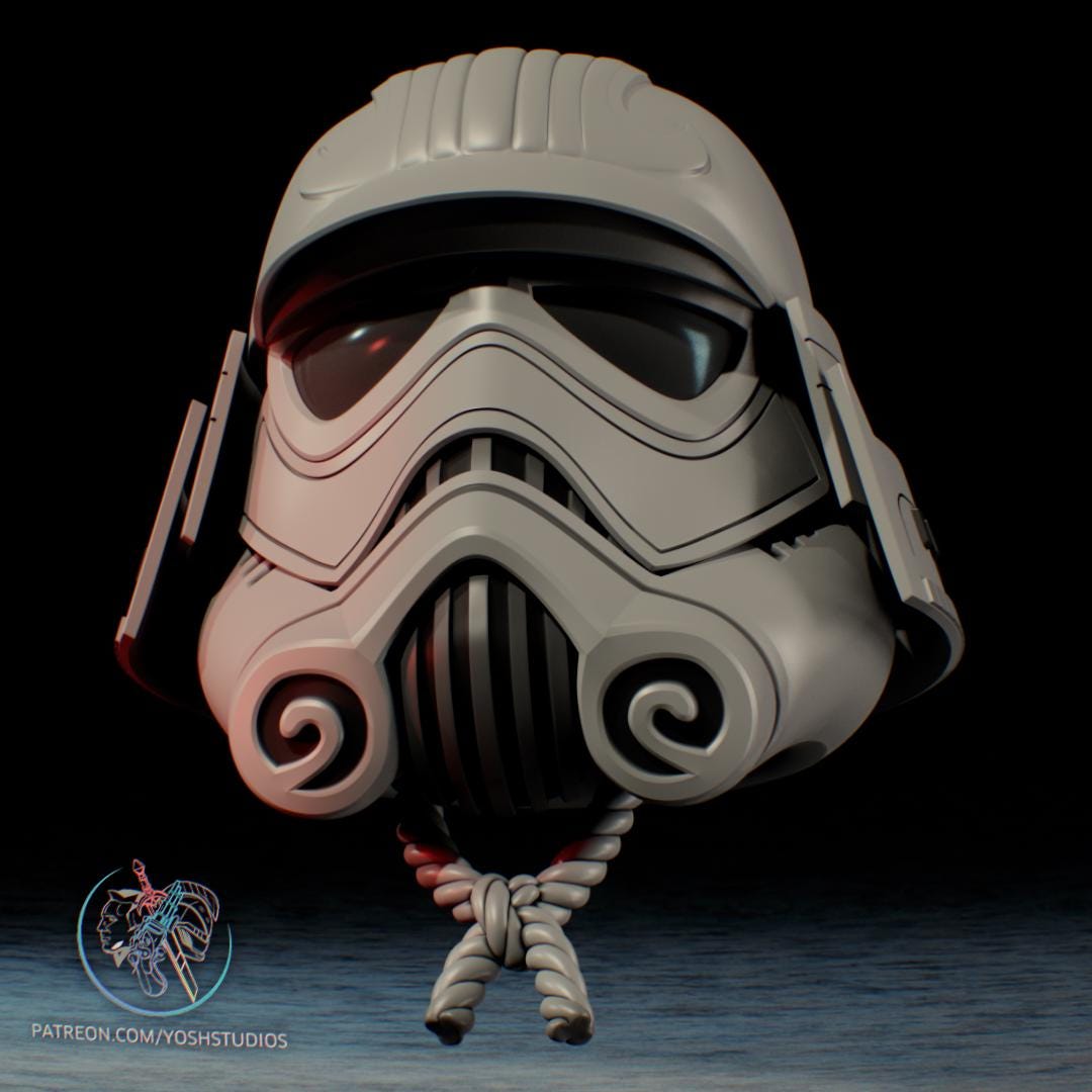 Storm trooper Samurai Helmet – Hand-Painted & Wearable