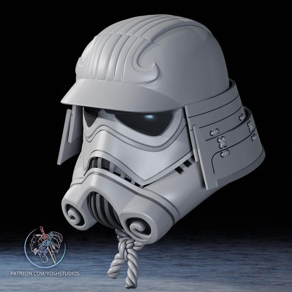 Storm trooper Samurai Helmet – Hand-Painted & Wearable