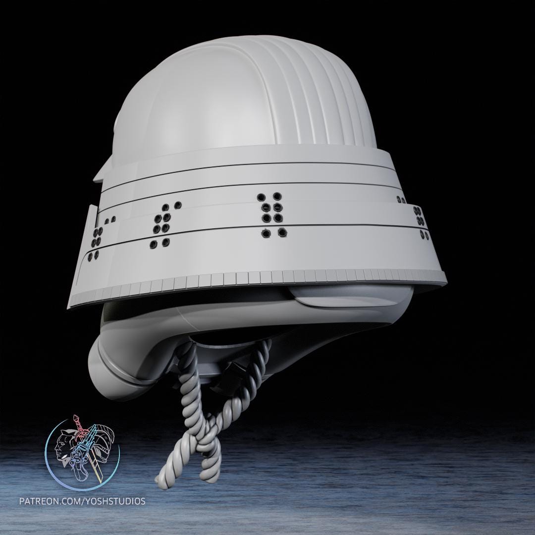 Storm trooper Samurai Helmet – Hand-Painted & Wearable
