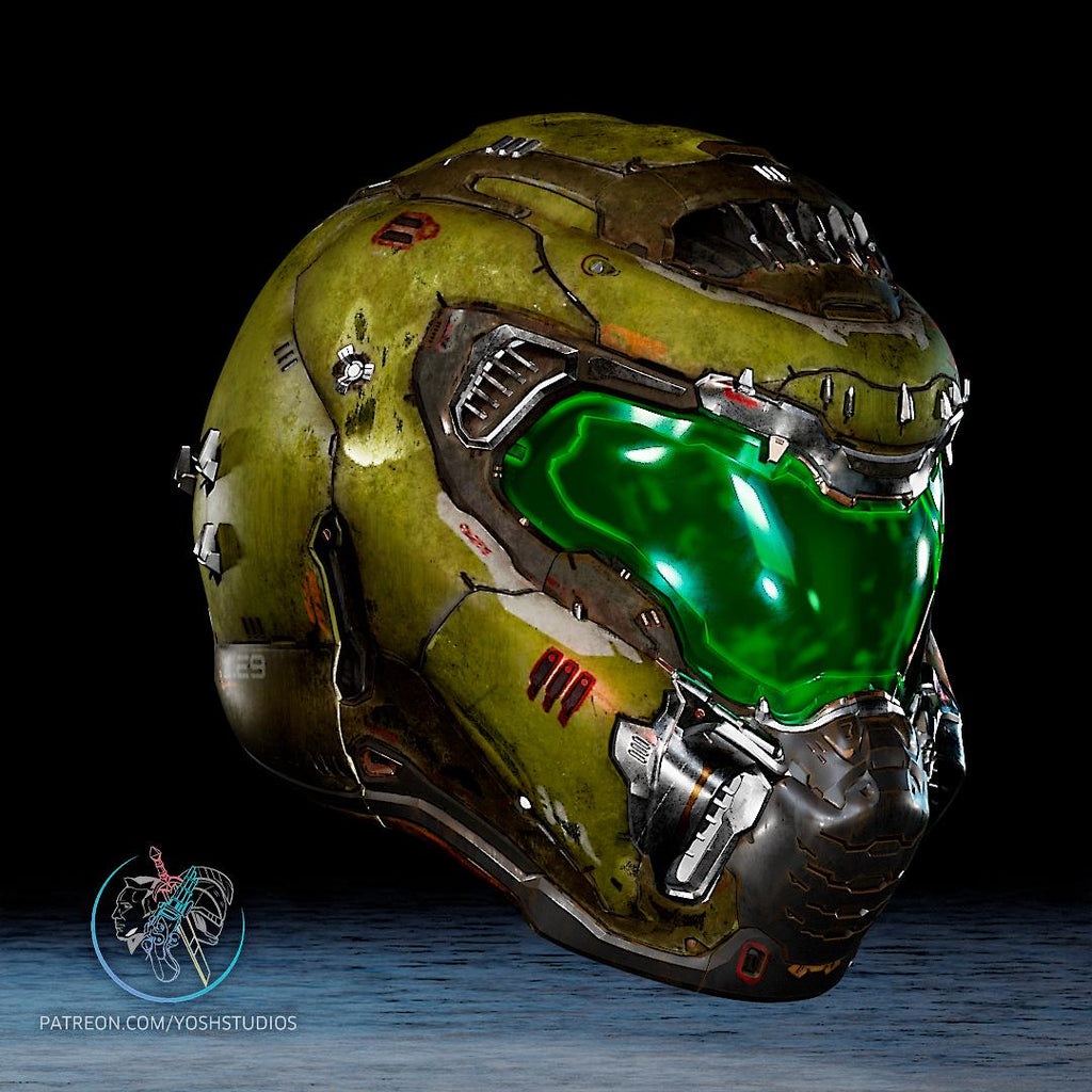 Doom Guy Helmet - Cosplay Helmet - Display Piece