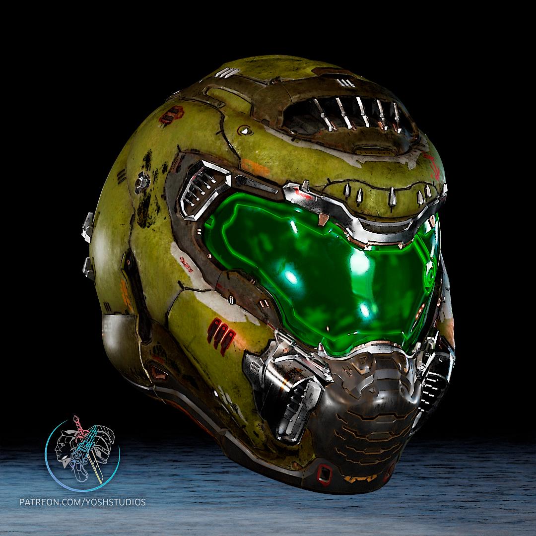 Doom Guy Helmet - Cosplay Helmet - Display Piece