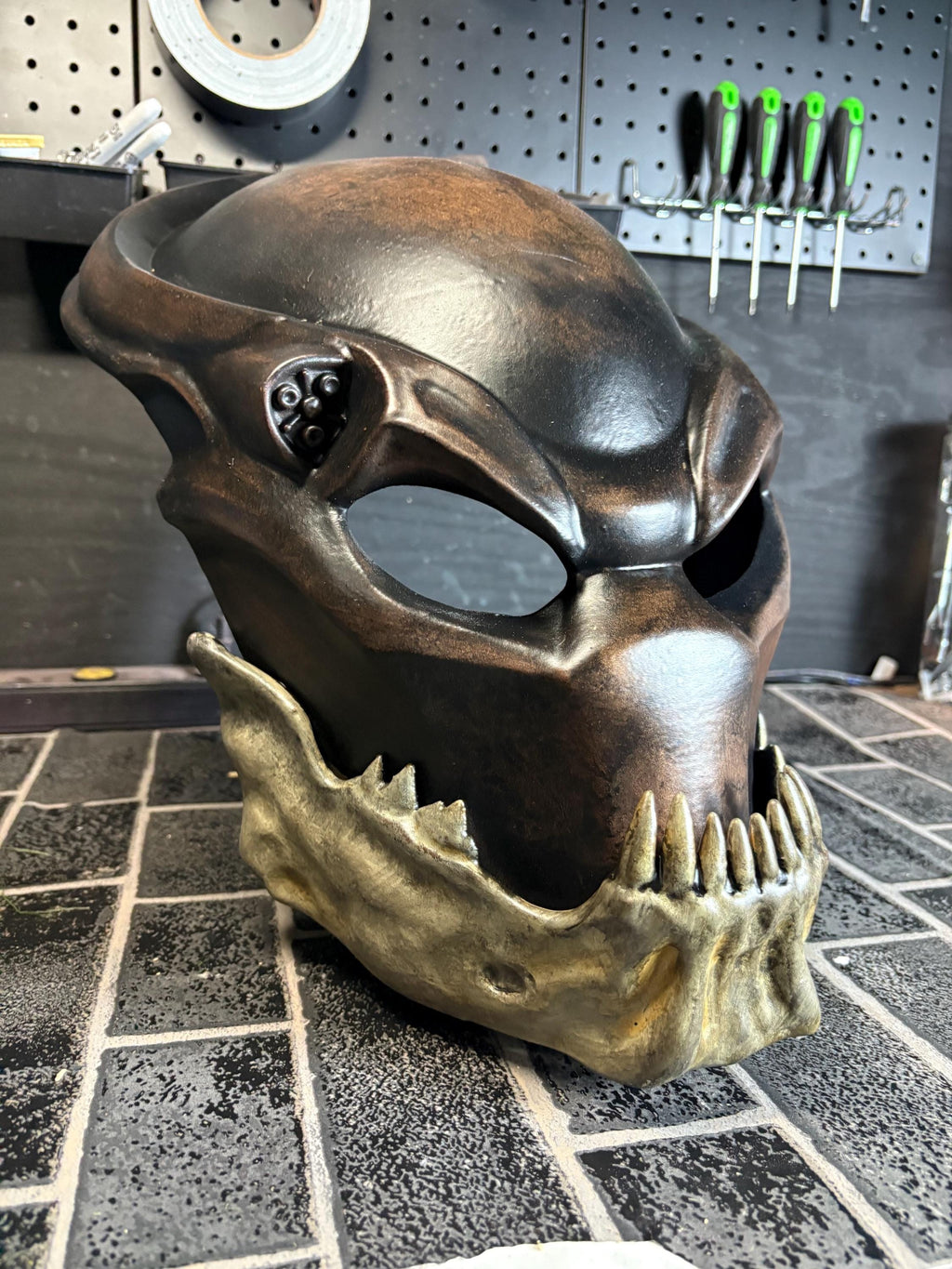 Predator Mask Display Piece with stand