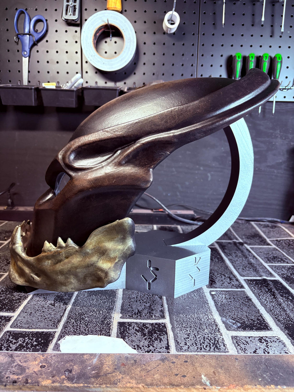 Predator Mask Display Piece with stand