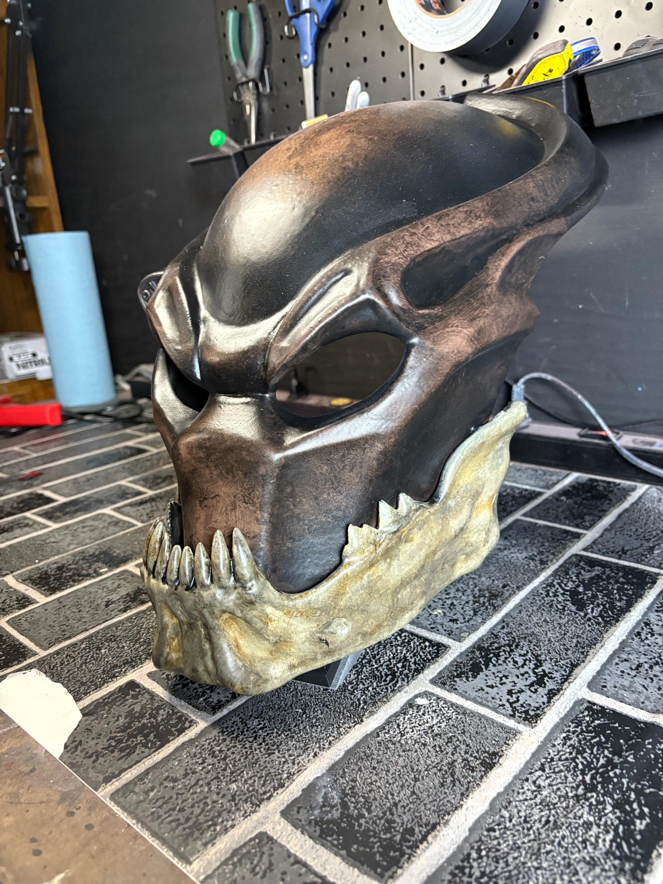 Predator Mask Display Piece with stand