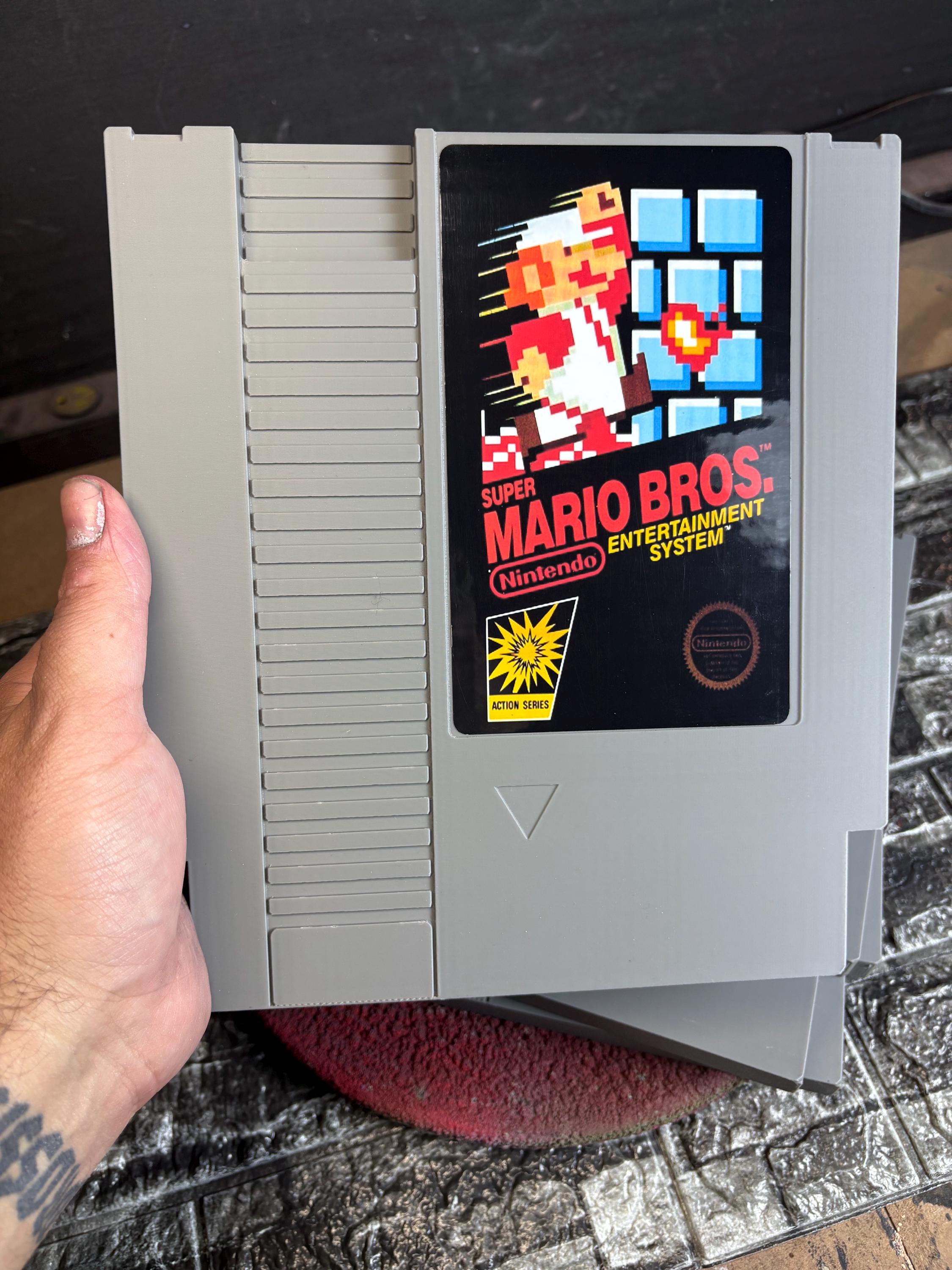 XL NES Cartridge - Mario Bros - Wall art