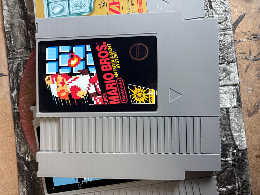 XL NES Cartridge - Mario Bros - Wall art