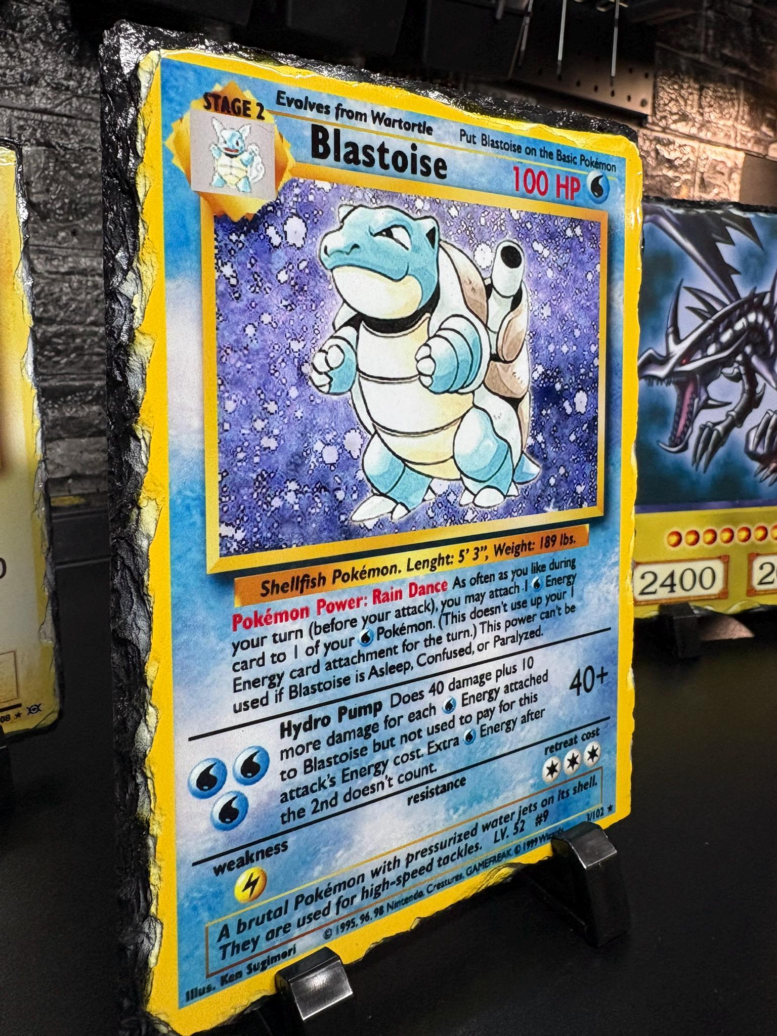 Stone Slate Trading Card Display - Blastoise