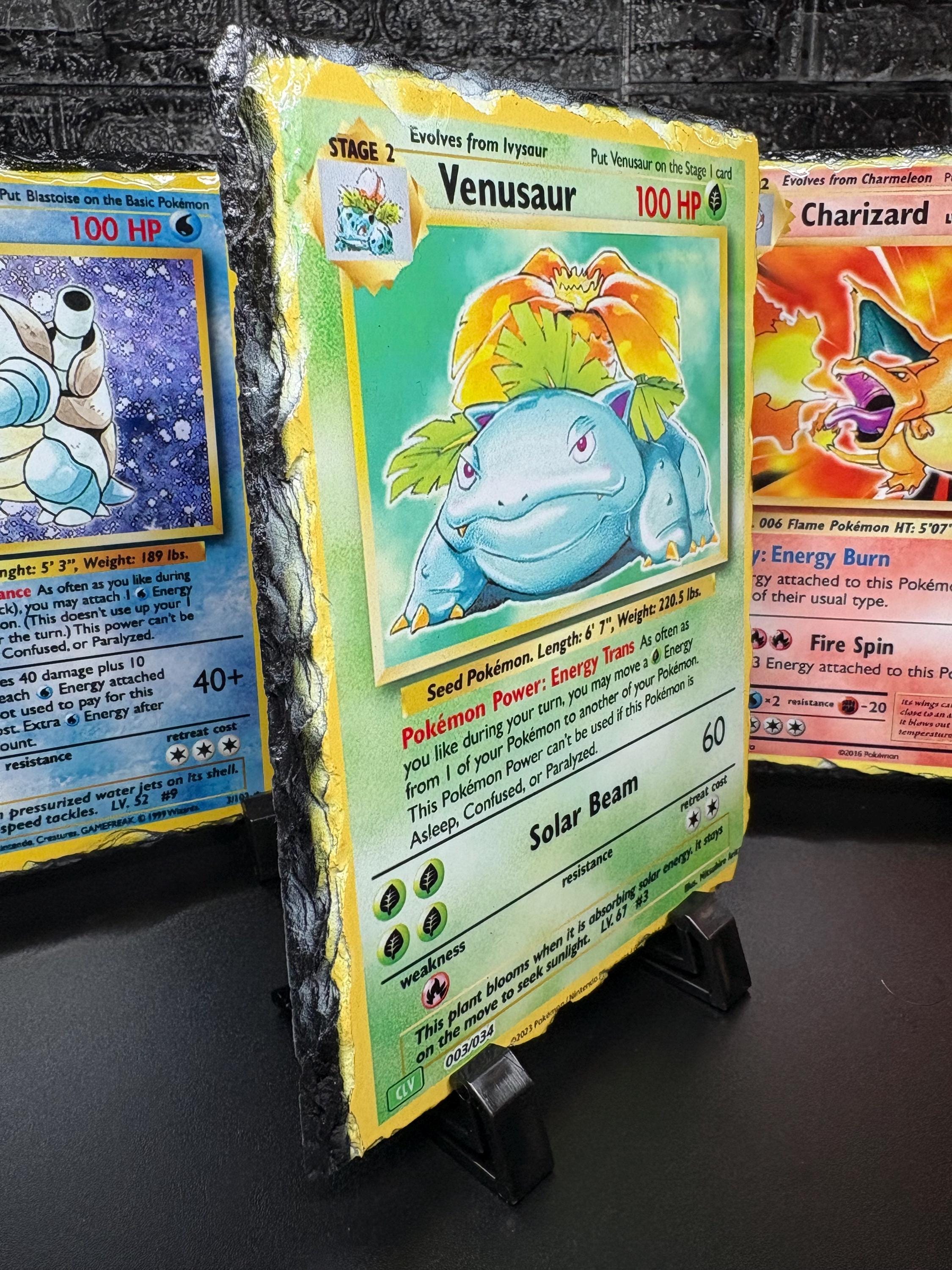Stone Slate Trading Card Display - Venusaur
