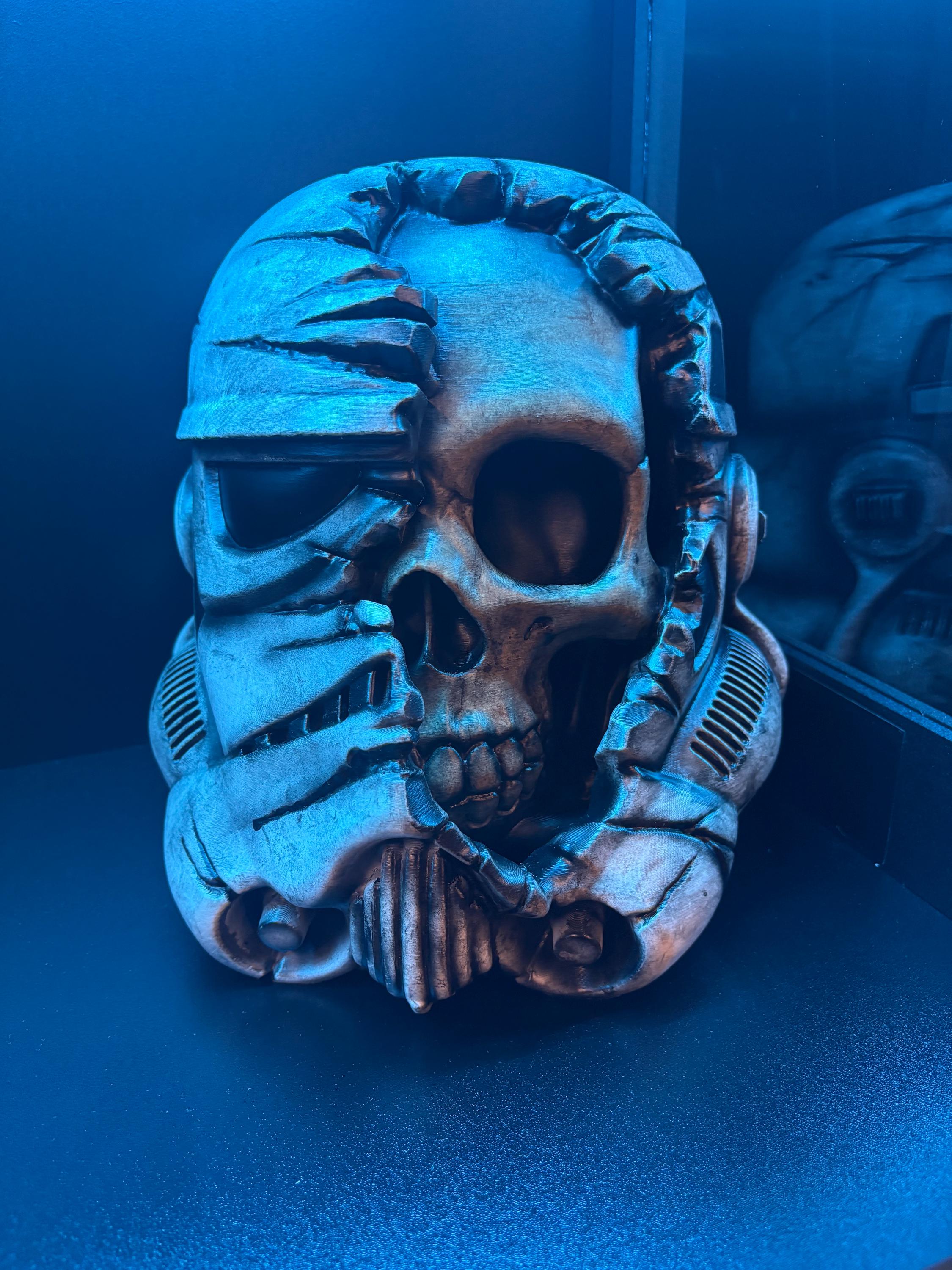 Dead Stormtrooper Head Display