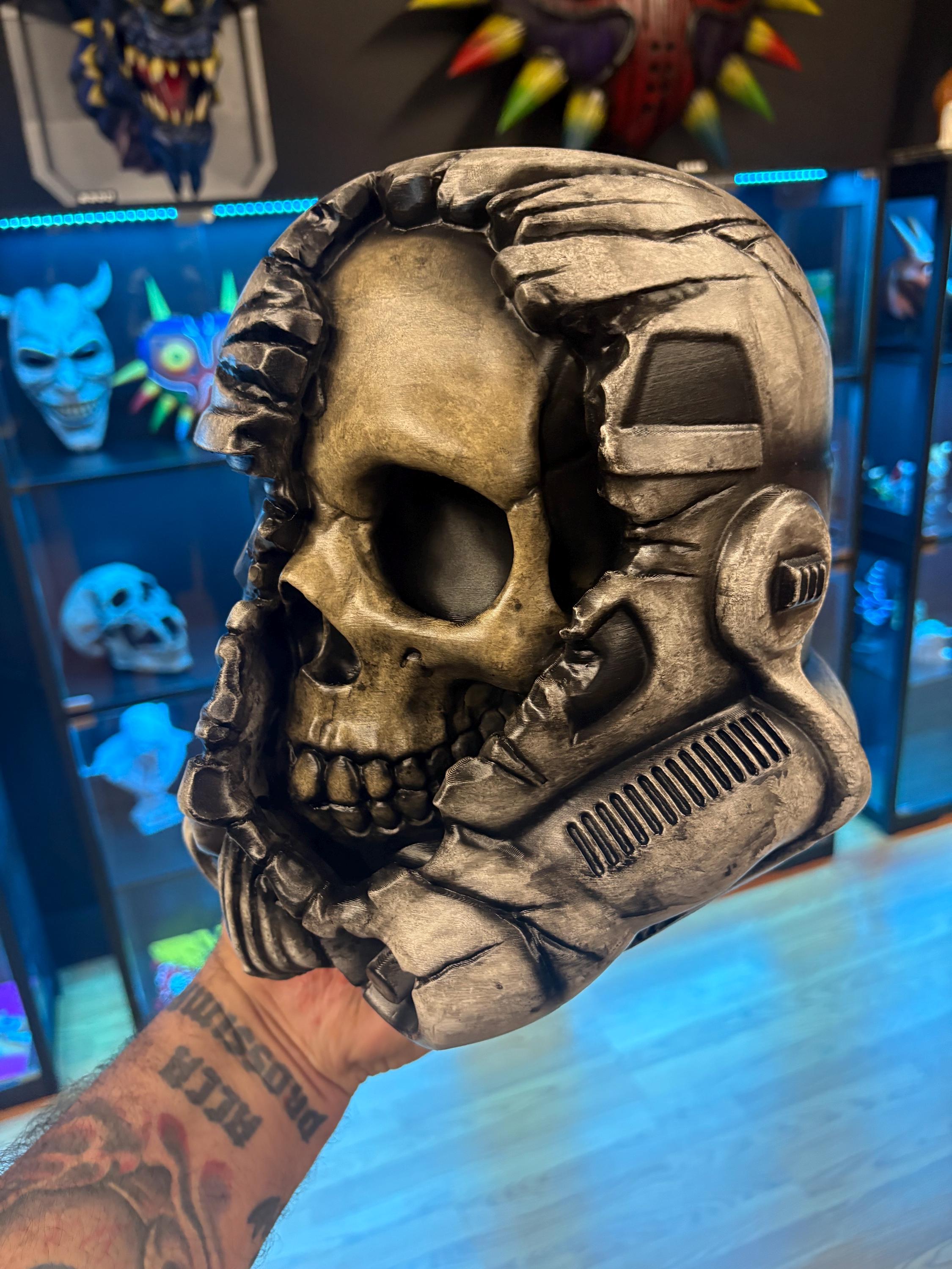 Dead Stormtrooper Head Display