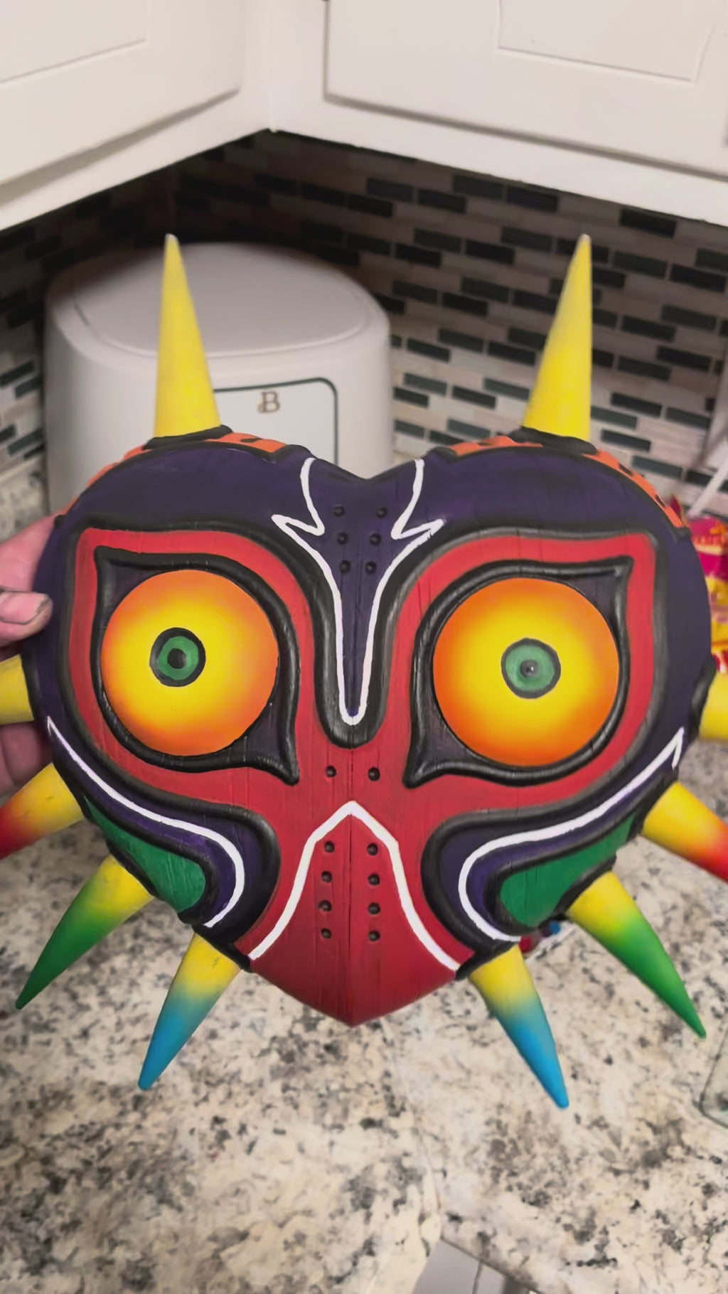 Majora Mask Display The Legend of Zelda Full Size Hand Painted Collectible Wall Decor Cosplay Prop